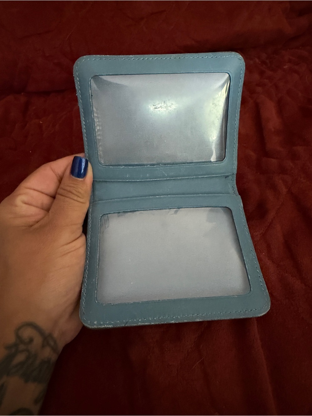 Vintage COACH Blue Leather Card holder - Picture 3 of 7